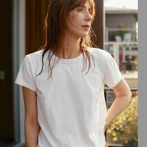 Imogene + Willie - Drop Tee in Vintage White - Medium